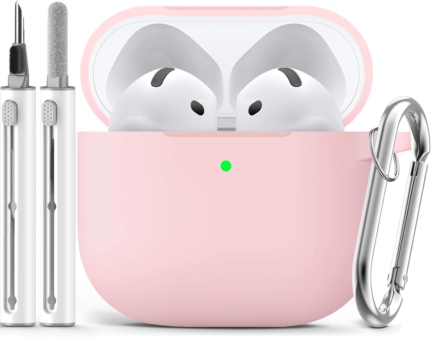Inesore Compatible with AirPods Pro 3 Case with Cleaning Kit, Silicone Protective Case Cover for Apple Air Pods Pro 3rd (2025), Unisex Design - Black — view 23