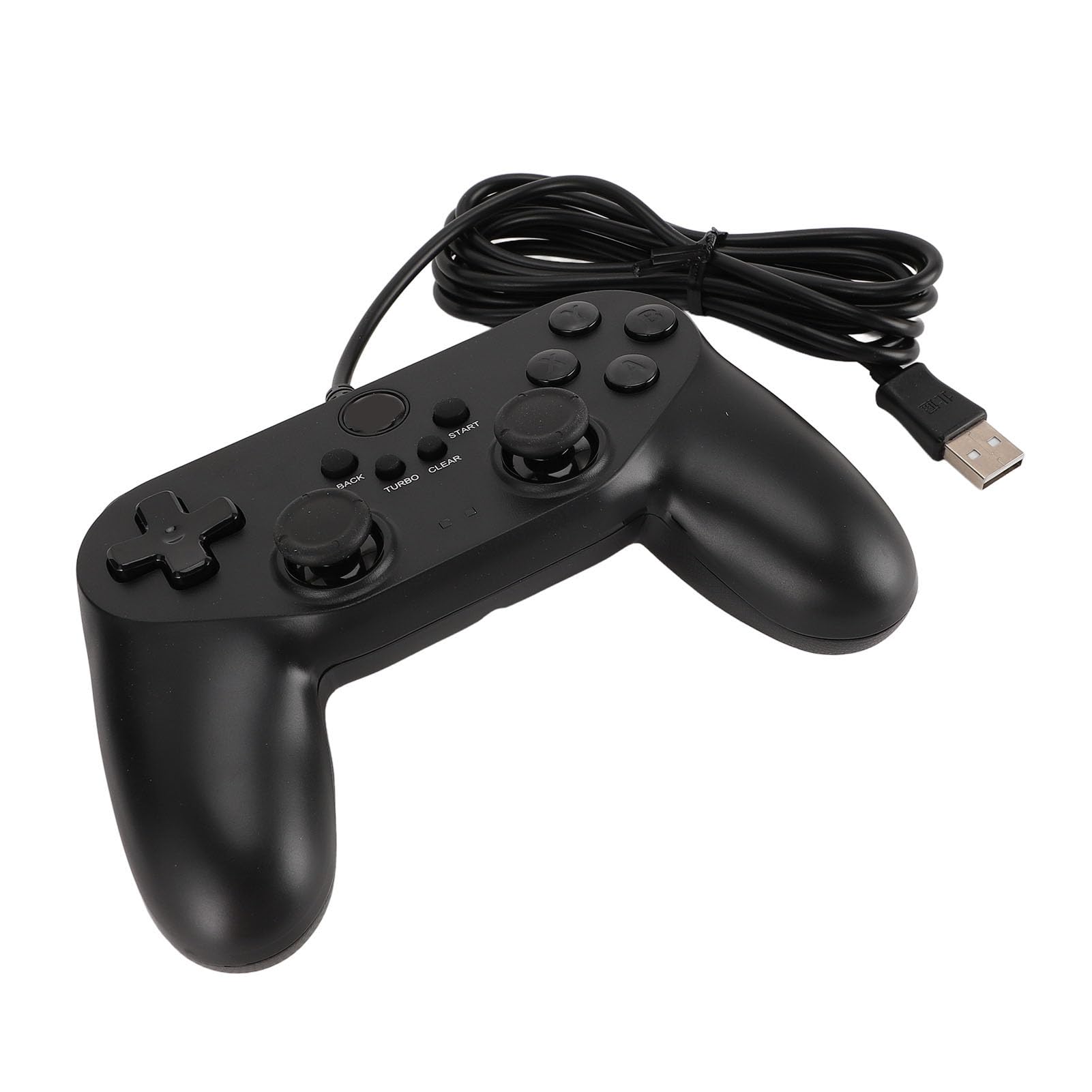 Gugxiom Manette de Jeu Filaire USB, pour PC 7 8 10 11, Double Vibration, Position Flexible à 360 Degrés, Moteurs Améliorés, Bouton