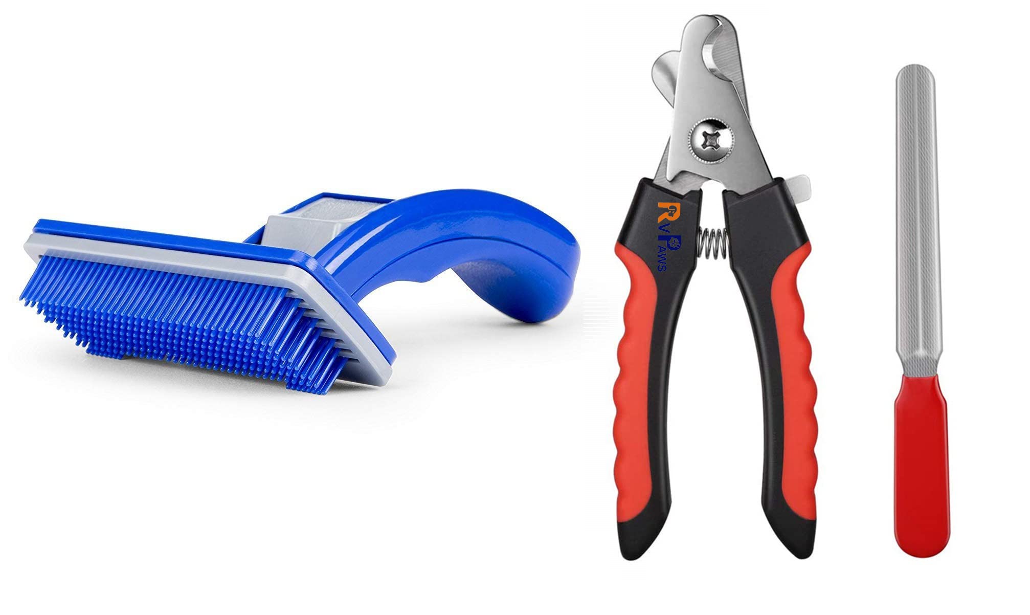 Pups&Pets Grooming & Deshedding Combo Pack of Plastic Slicker Brush and Nail Cutter With Filler for Dogs & Cats (B09XFFDSTT) Amazon Price History, Amazon Price Tracker