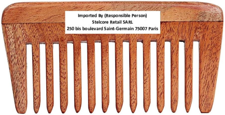 SVATV Handcrafted wood Comb for Detangling Hair Comb For Thick, Curly And Wavy Hair, Non-Static and Eco-friendly Made in India N-1