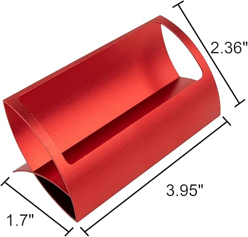 Miniatura 2 de Muka Tarjetero de metal personalizado para escritorio, pantalla de tarjeta de visita grabada con láser, color plateado