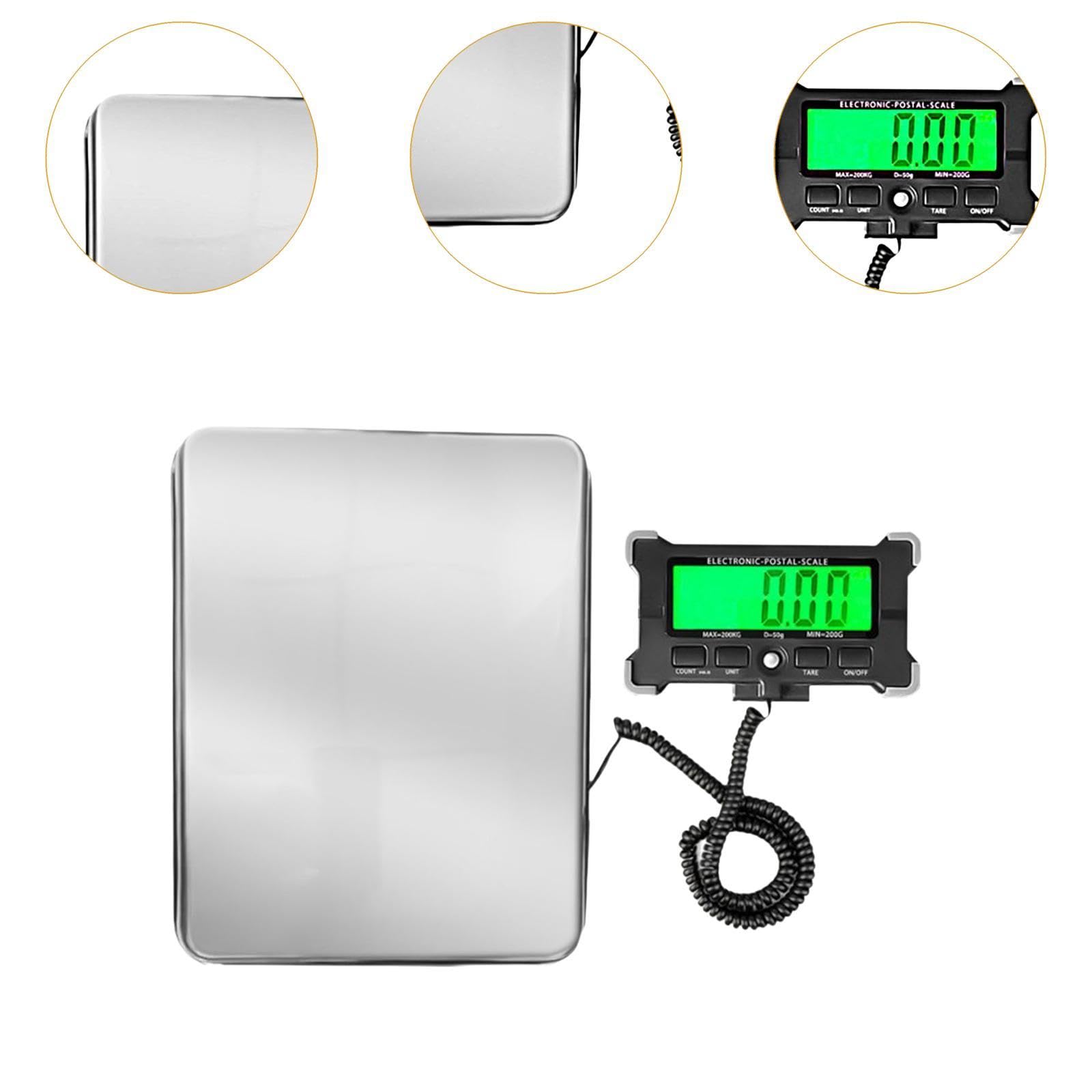 Almencla Balance Numérique pour Courrier, Pesage pour Entrepôts, 120 Kg/10 G, Balance D'expédition pour Lettres