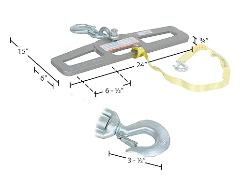 Miniatura 5 de Vestil LM-HP6-S - Placa giratoria de acero para camión y horquilla (6,000 lb), color plateado
