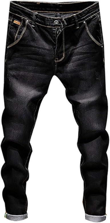 Amazon.com: Pantalones de mezclilla elásticos para hombre, estilo casual,  estilo motociclista, pantalones de mezclilla para hombre, estilo vintage,  estilo hip hop, pantalones ajustados : Ropa, Zapatos y Joyería