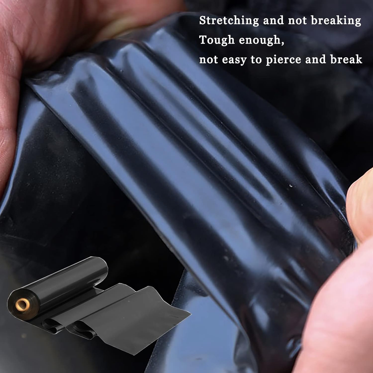 Pond Liner,0.3MMBlack Waterfall Backyard Koi Pond Liner,Pond Skins for Fish Ponds Stream Fountain Water Garden (Size : 9x9m/354.3x354.3in)