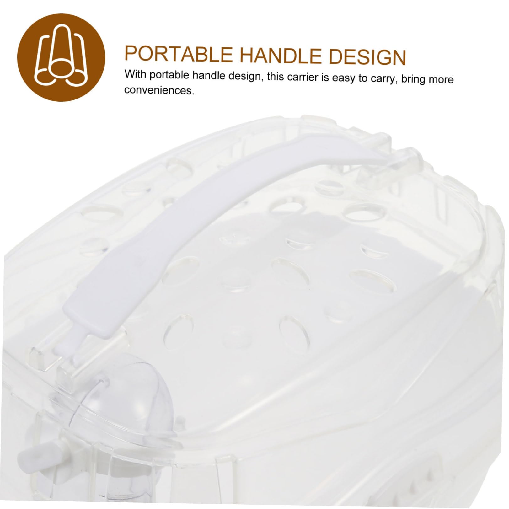 COLLBATH Trasportino Criceto Portatile in Pp, Leggero e Facile da Trasportare, per Uso Outdoor e Picnic, Sicuro per Criceti e Furetti