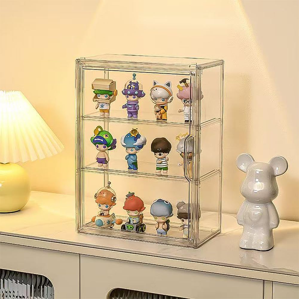 FHMIDIC Vitrine en acrylique transparent avec dos miroir, résistante à la poussière, verre alternatif pour objets de collection, figurines, Lego, modèles, jouets (15 x 15 x 25 cm FHMIDIC Vitrine en acrylique transparent avec dos miroir, résistante à la poussière, verre alternatif pour objets de collection, figurines, Lego, modèles, jouets (15 x 15 x 25 cm