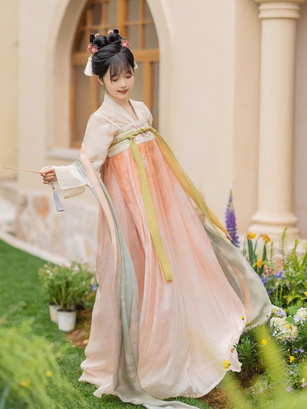 tradycyjnej chińskiej odzieży Damska spódnica Tang Made Hanfu w stylu wiosenno-jesienno-zimowym
