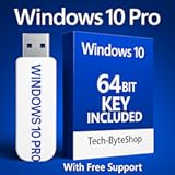 Tech-byteshop USB with Key Compatible with Windows 10 Professional 64 Bit&period; Key Code and USB Install Included&period; Recover&comma; Repair and Restore&period; Fix PC&comma; Laptop and Desktop&period; Free 24&sol;7 Technical Support&period;
