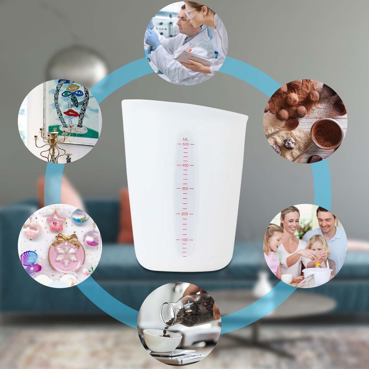 Gobelet Doseur En Silicone Pour Coulage De Résine époxy