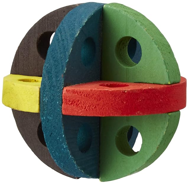 Foto 2 de 3 de TRIXIE Pelota Juego Madera Comestible, ø8 cm