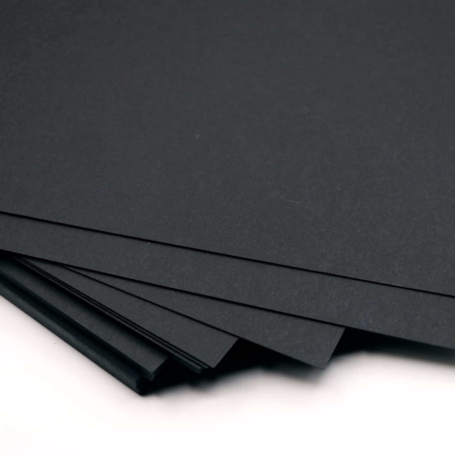 A3 Black Paper 350GSM, 10 Sheets Thick Dark Black Paper Card for Chalkboard, Scrapbook, Greetings, Invitations, Postcards, Index Cards, and Notecards.