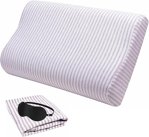 Miniatura 1 de Eucoz Funda de almohada de repuesto para almohada de contorno, funda de almohada con cremallera para almohada de cuello de espuma viscoelástica,
