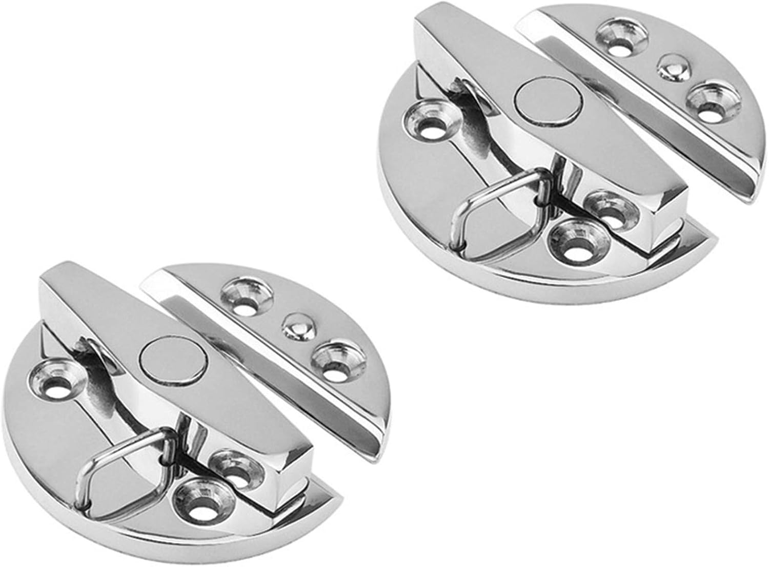 keehui Marine Grade 316 Stainless Steel Boat Door Catch Latch Door Latch Round 57mm(2-1/4") Twist Lock Suit for Boat Door& Cabinet