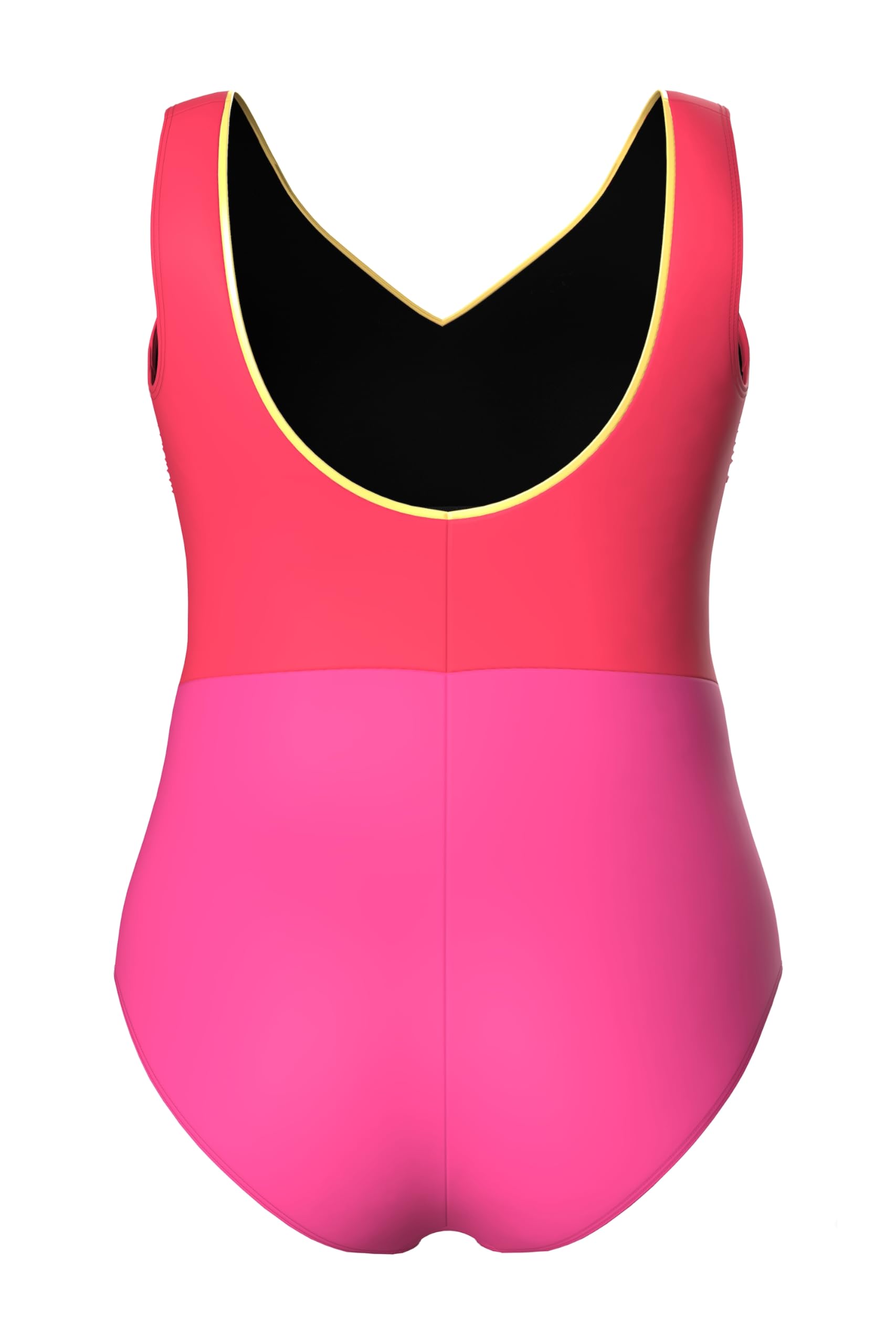 Ulla Popken Badeanzug Alice V-Neck, Glitzerkante Maillot de Bain Une pièce Femme (Lot de 1)