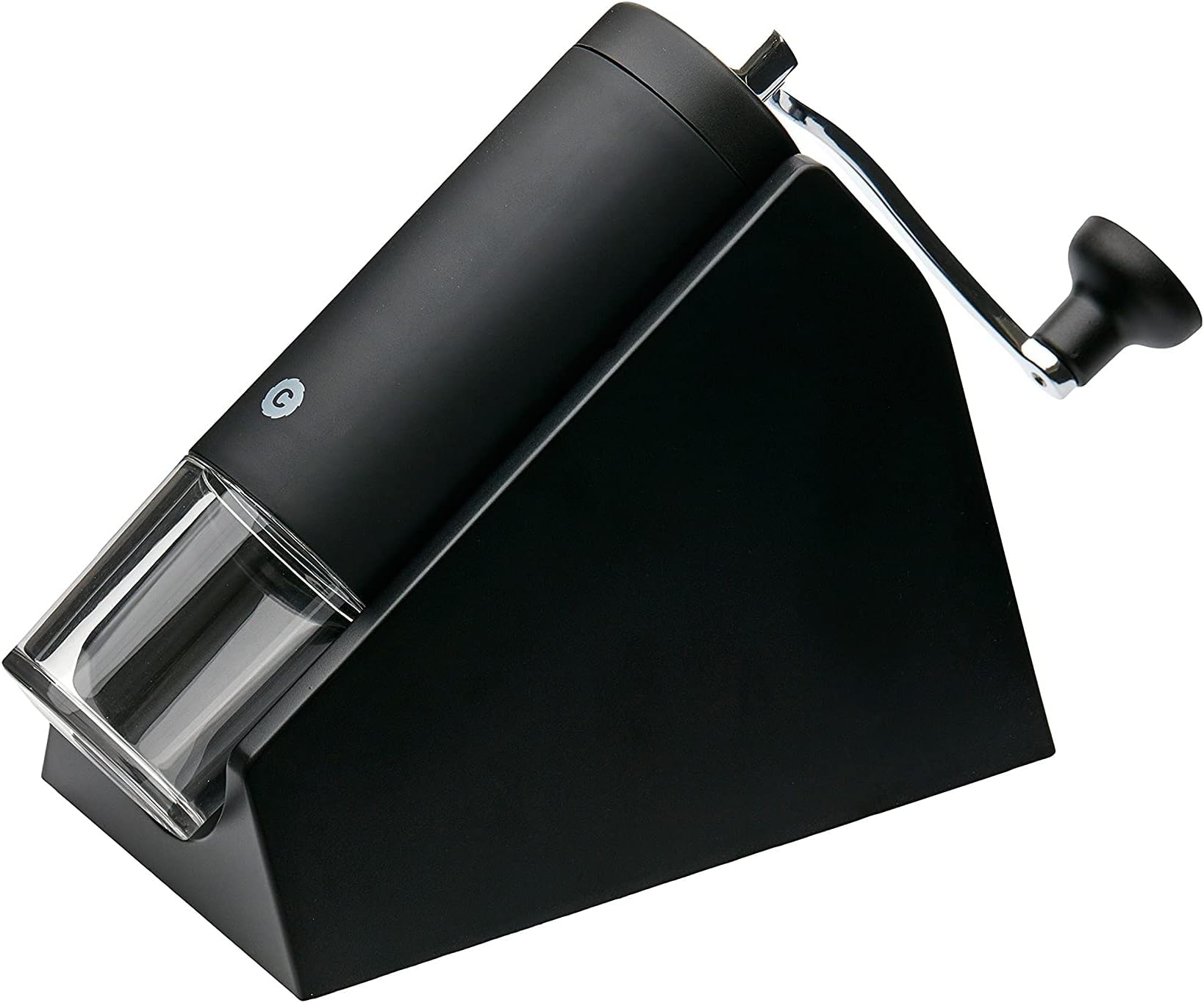CrushGrind Brazil Coffee Grinder with Ceramic Grinder, Black
