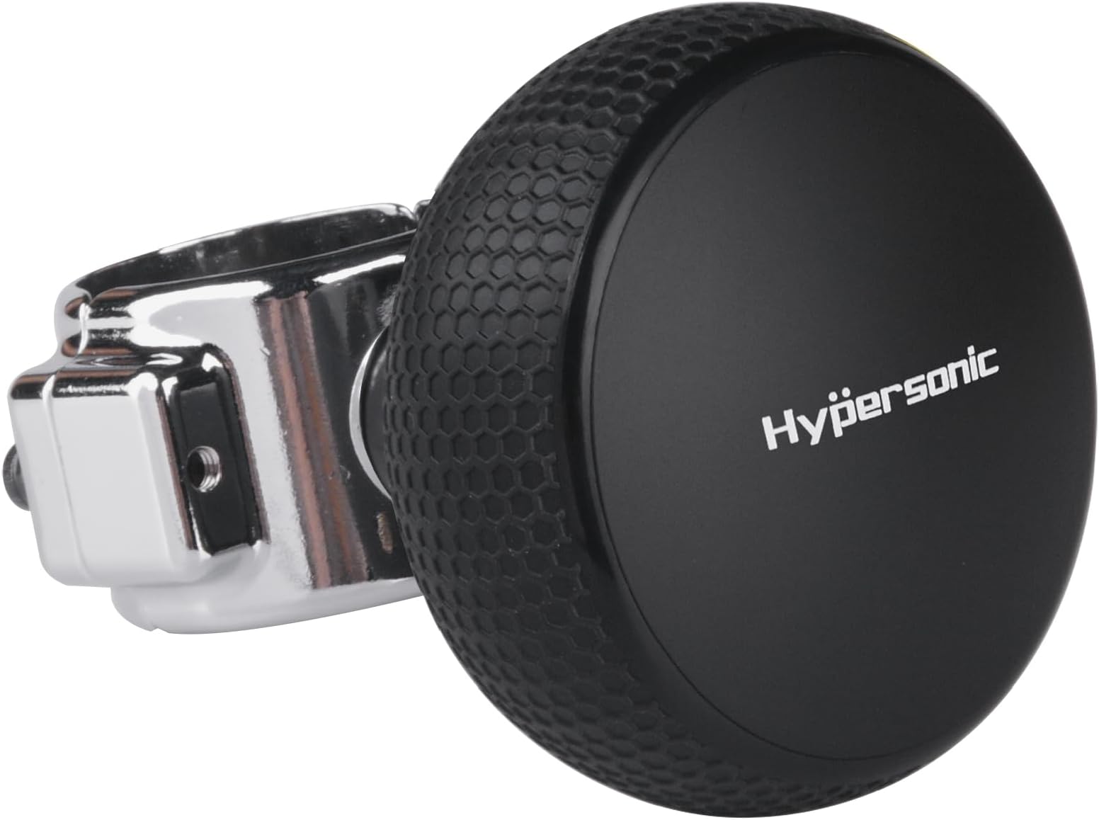 Hypersonic Large Steering Wheel Knob, Steering Wheel Spinner, Smooth and Durable Power Handle With Bearing Fits Cars, Trucks, Tractors, Boat, Mowers and Forklifts (Black)