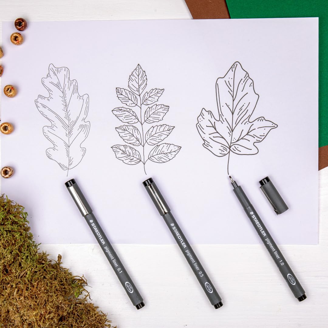 STAEDTLER 308 Pigment Liner Fineliner Pens, Black, 1 count (Pack of 4) - Image 4