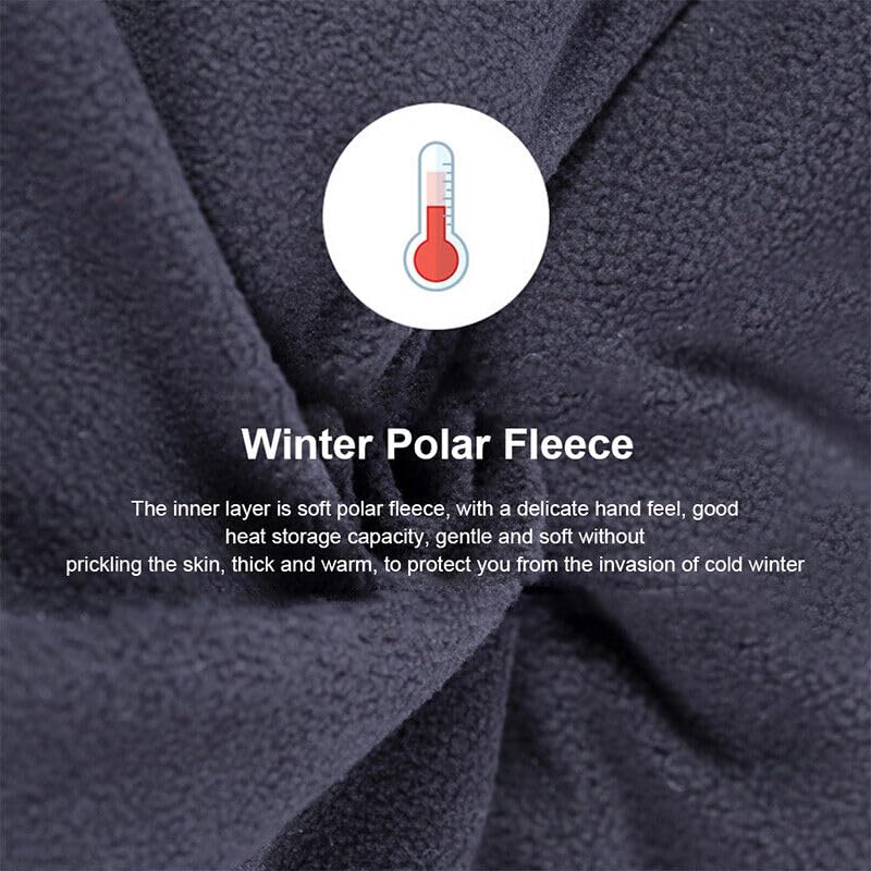 Cycling Leg Warmers Thermal, Leg Warmer Zipper Leg Sleeves, Waterproof Winter Thermal Knee Brace, Motorcycle Leg Guards for Girls Boys, Thermal Long Leg Sleeves for Men Women Legwarmer3