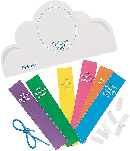 Miniatura 3 de Fun Express All About Me - Kit de manualidades de arco iris, 12 piezas, multicolor