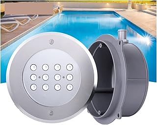 Luz de piscina embutida 12W, 15W, 18W, 25W Iluminação LED De Embutir Para Piscina Construção Civil Iluminação Subterrânea Para Piscina Concha De Aço Inox Iluminação Para Projeção Subaquática Iluminaçã