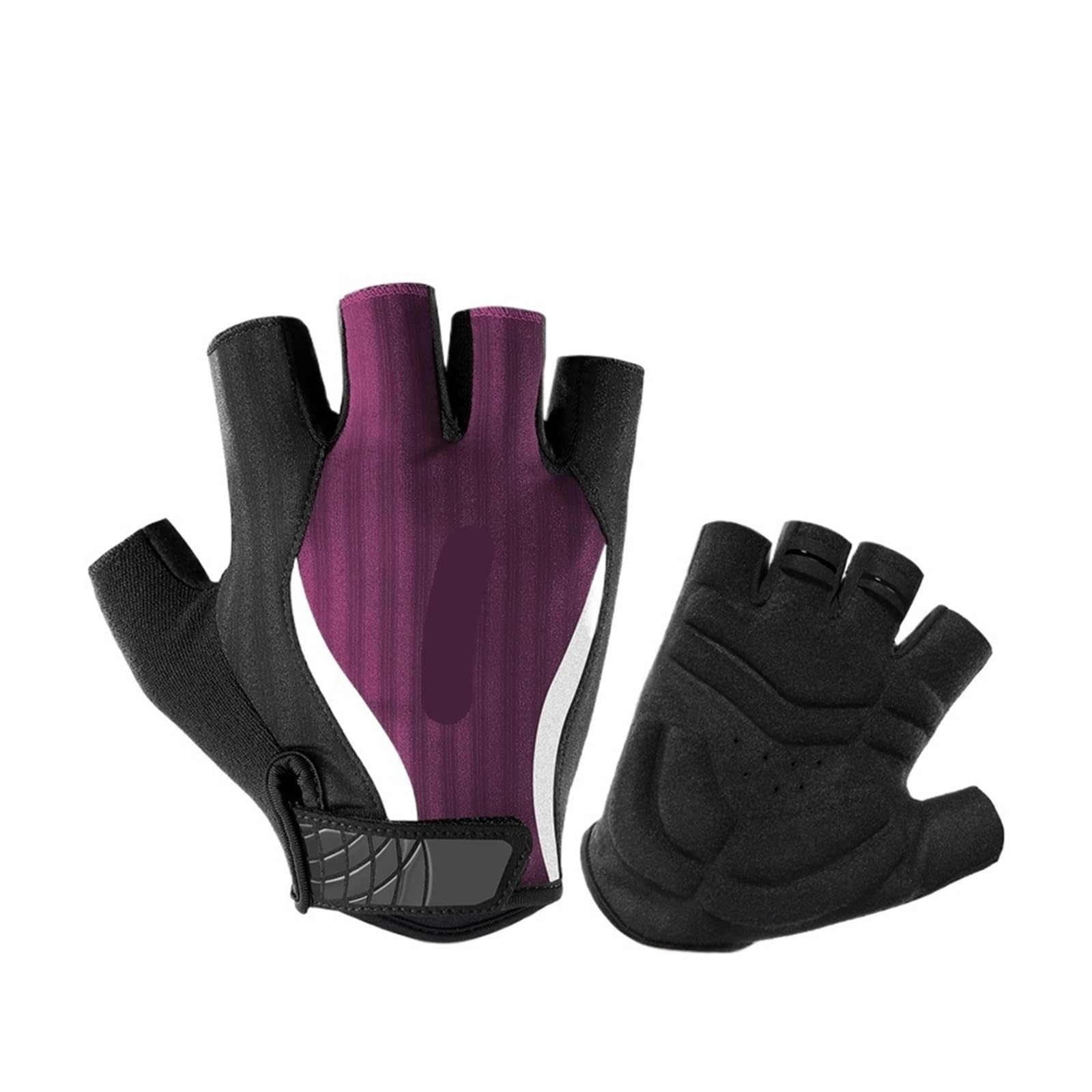 Generico Guantes de verano MTB que absorben los golpes medio dedo bicicleta carretera ciclismo antideslizante