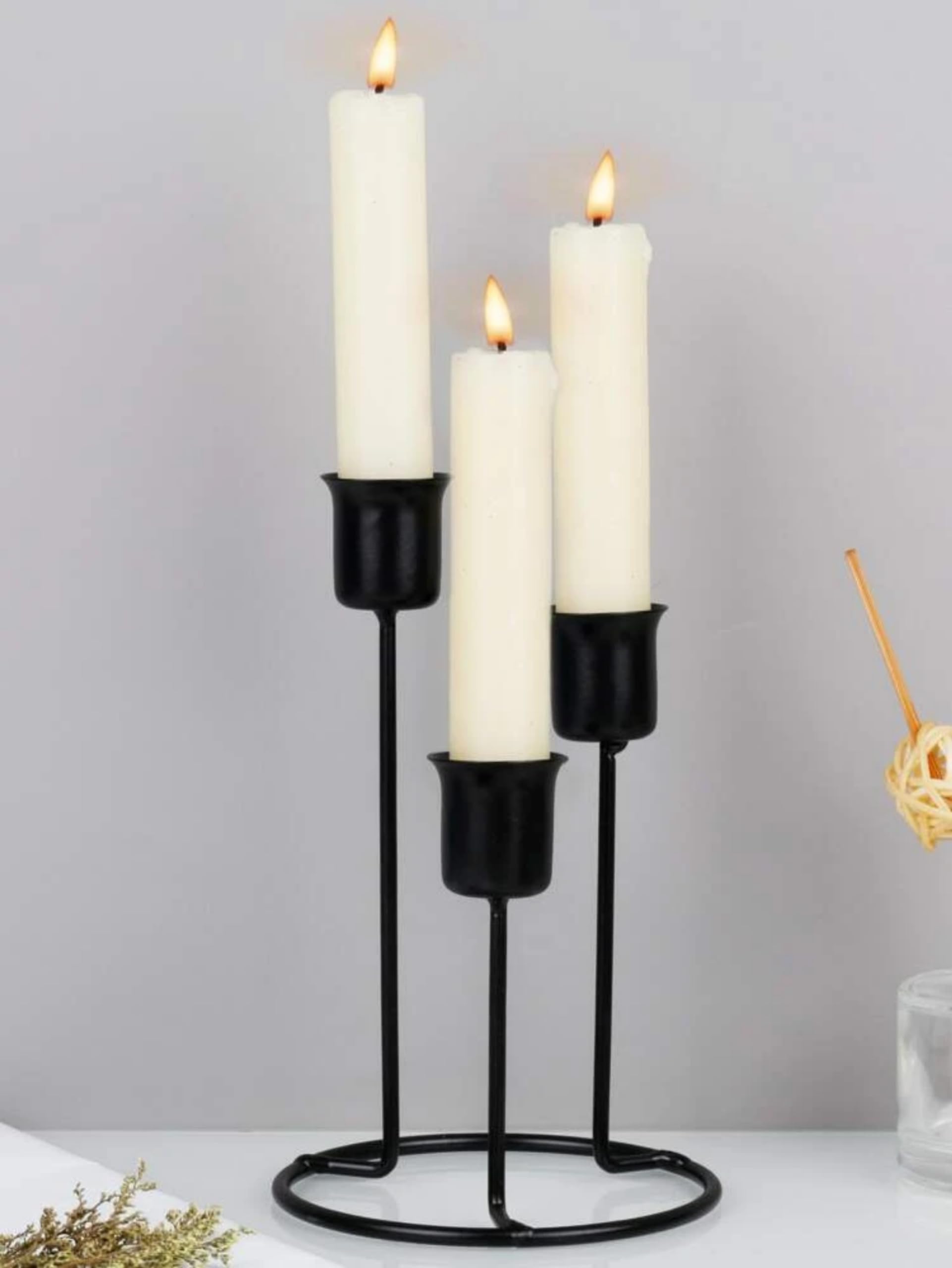 B2B Moradabad Handicrafts Handmade Black 3 Tealight Candle Holder, Candle Holder Stand, Christmas Decoration Items, Table Decoration, Pooja Decoration, Wedding, office, Gifts, Diwali Decoration Items, (B0D7S3BYSW) Amazon Price History, Amazon Price Tracker