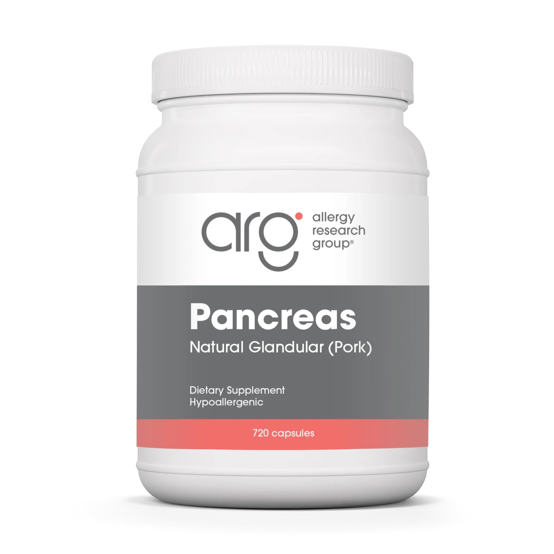 ARG Pancreas Natural Glandular 425 mg Pork, 720 Capsules
