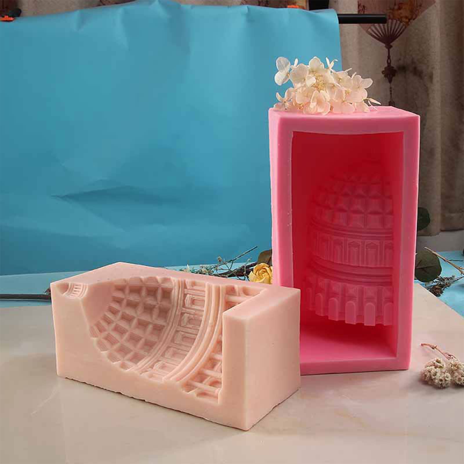 Stampo in resina per colata di gesso, per realizzare cioccolatini, architettura romana, sapone, casa, grande amante del mestiere fatto a mano