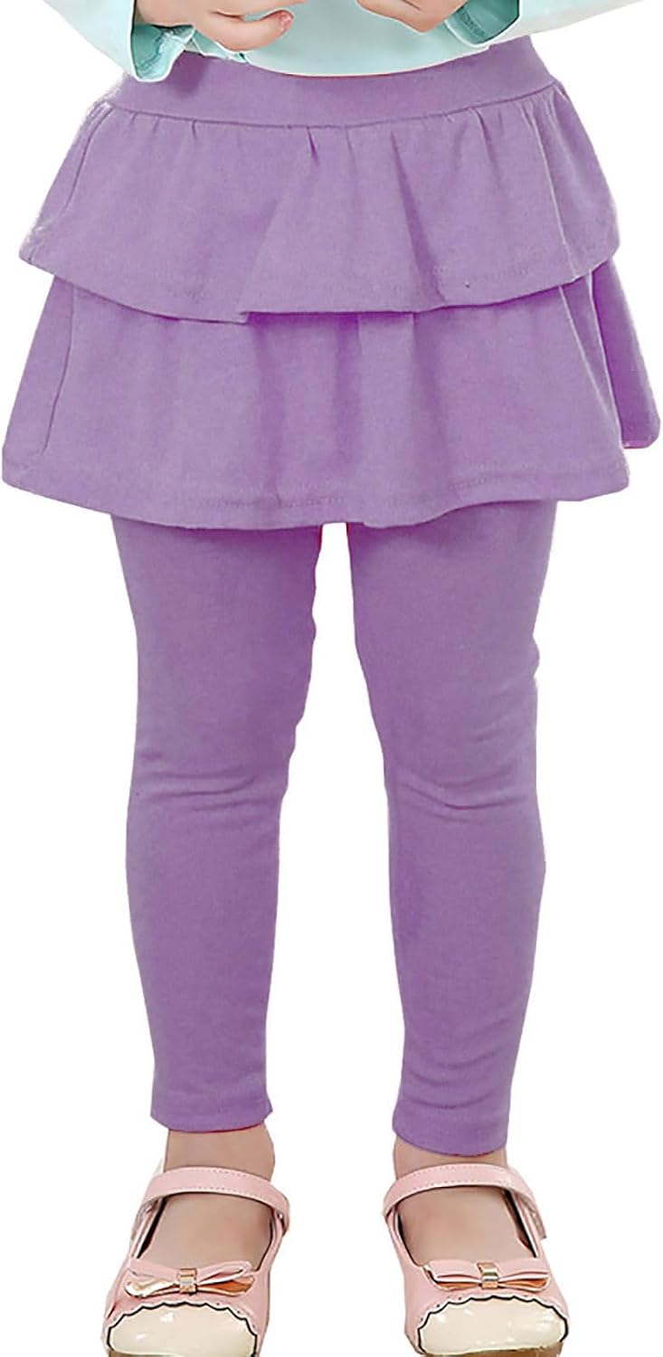 RieKet Girls School Uniform Pants Warm Stretchy Athletic Leggings with Skirt 2-14 Years RieKet Girls School Uniform Pants Warm Stretchy Athletic Leggings with Skirt 2-14 Years
