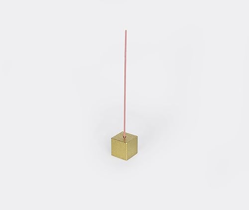 Miniatura 2 de Soporte para varillas de incienso en cubo de latón de Hakuhodo Sumitani Japan, color dorado