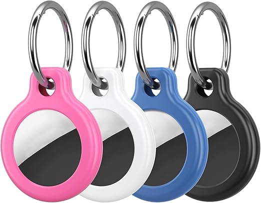 air tag holder with strap for airtag dog collar holder compatible with apple tag keychain secure airtag holder protective air tags with scratch resi