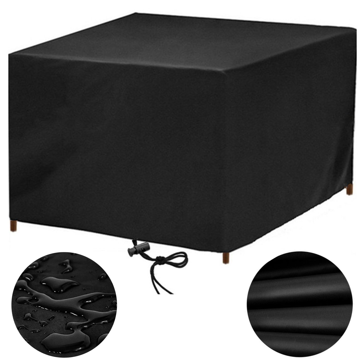 Gartenmöbel Abdeckung Wasserdicht 120x100 Abdeckung Gartenmöbel Winterfest Schutzhülle Abdeckplane Gartenmöbel Gartentisch Abdeckung Abdeckhaube Gartenmöbel für Tische Stühle, Anti-UV 120x100x85cm