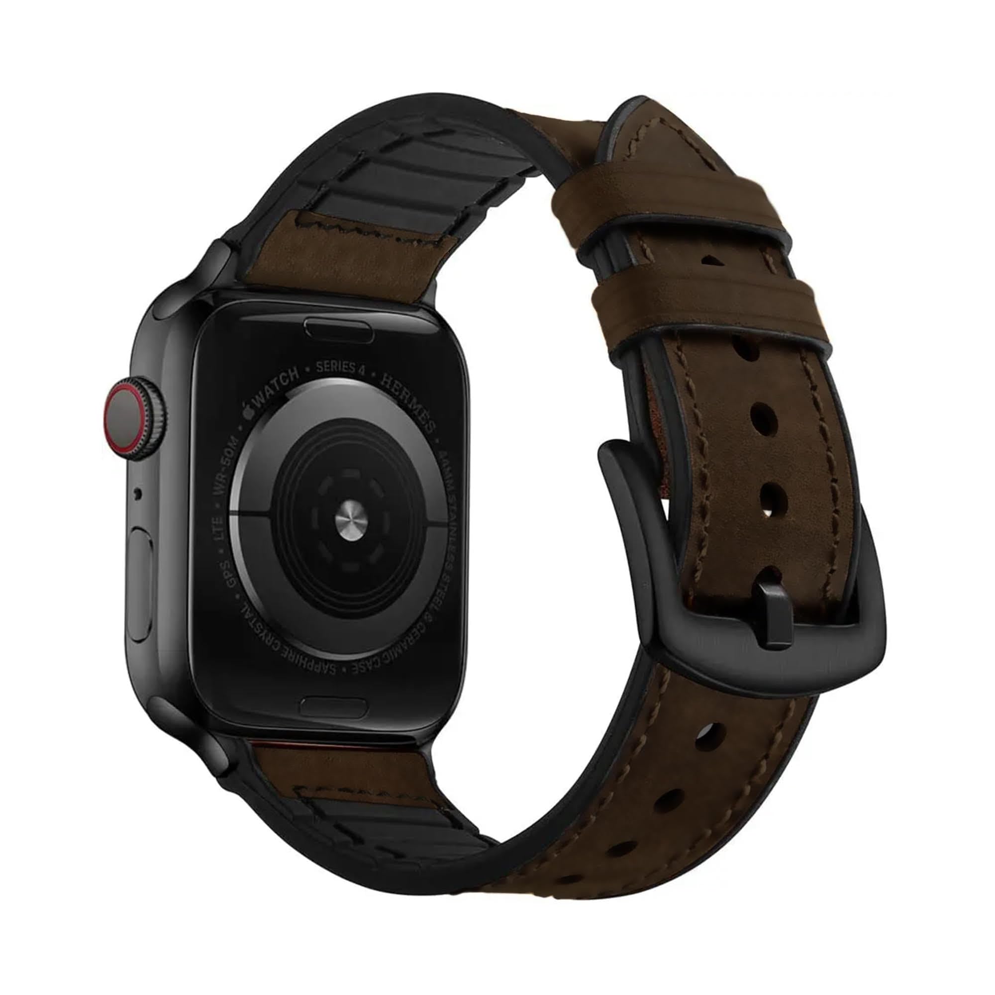 GadgetBite 42-44mm Leather Smartwatch Strap Metal Buckle Compatible with iwatch 49mm 45mm 44mm 42mm With Metal Buckle Clasp Compatible With iWatch Strap Series Ultra /SE2/8/7/6/5/4/SE/3/2/1-Dark Brown (B0CTKM5V24) Amazon Price History, Amazon Price Tracker