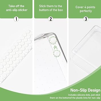 6 Pcs Clear Kitchen Drawer Organiser Trays, 38cm Large Acrylic Desk Drawer Dividers Organisers for Cutlery, Kitchen, Makeup, Bathroom, Utensils, Vanity, Dressing Table, Plastic Draw Organiser