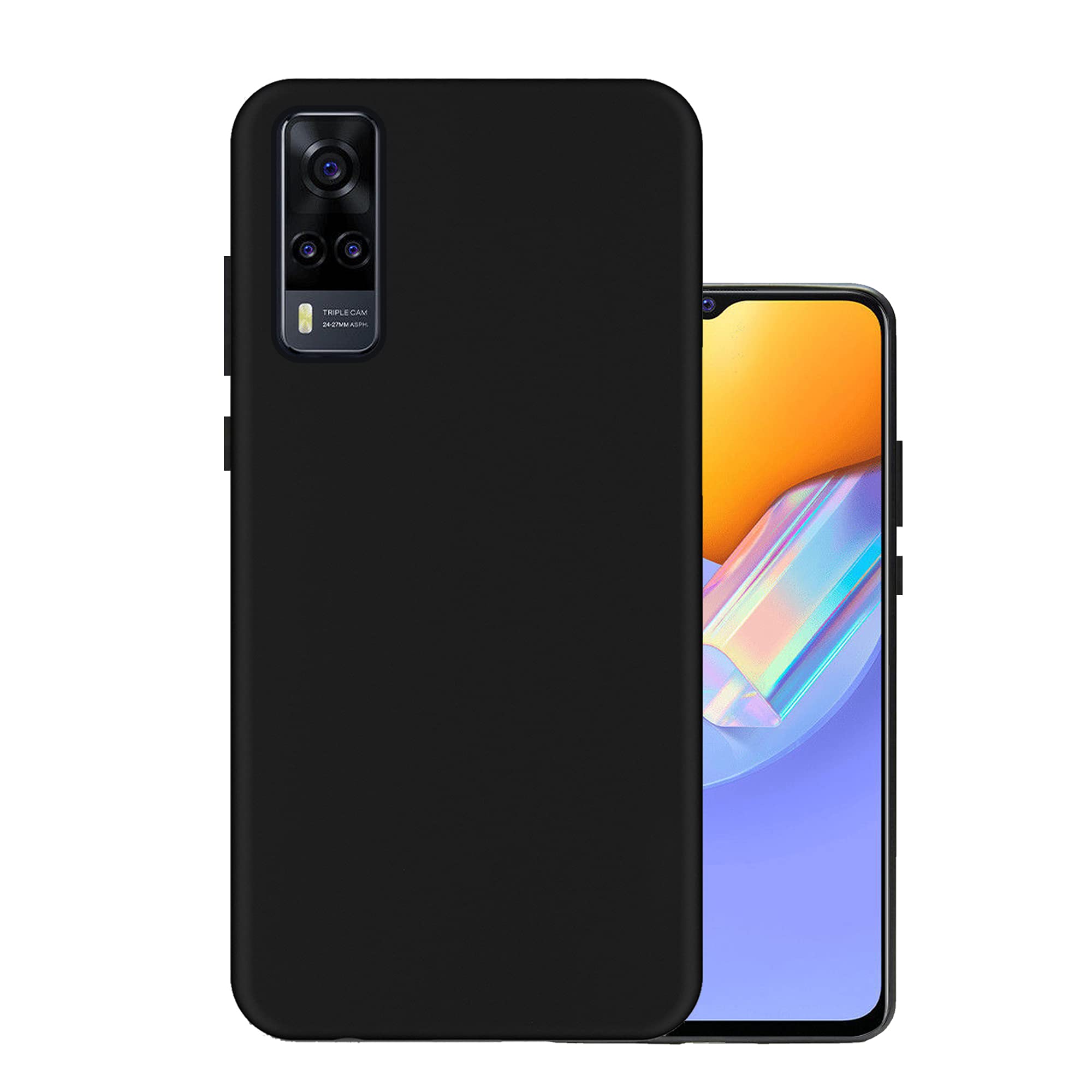 HELLO ZONE Exclusive Matte Finish Soft Back Case Cover for Vivo Y31 - Black (B08WX2NRYG) Amazon Price History, Amazon Price Tracker
