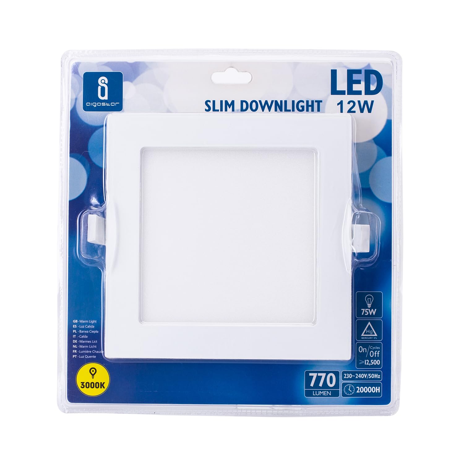 Blendend E6 Square 12W Warm LED Recessed Downlight