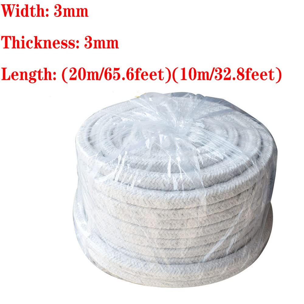 Uszczelka do pieca opalanego drewnem Kwadratowy warkocz z włókna ceramicznego Uszczelka drutu stalowego 3x3mm 10m 20m Piec kotłowy palnikiem na drewno(3x3mm*20m)