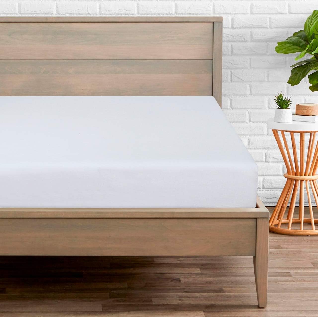 DTEX HOMESSingle Fitted Bed Sheets Deep Pocket Single Bed 30 cm 12 Inch Deep - 100% Pure Egyptian Cotton 800 Thread count Sateen Super Soft Hotel Quality Bedding, Single - White