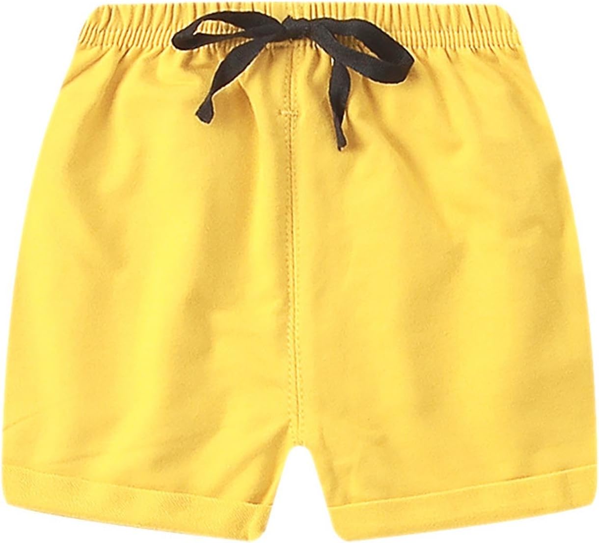 Boys Athletic Shorts Versatile Solid Summer Loose Elastic Waist Workout Shorts with Pockets for 1-8 Years