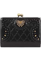 【新品】 アナスイ 折り財布 エレノア がま口 バタフライ ブラック レザー Amazon | [アナスイ] 二つ折り財布 がま口 エレノア 本革