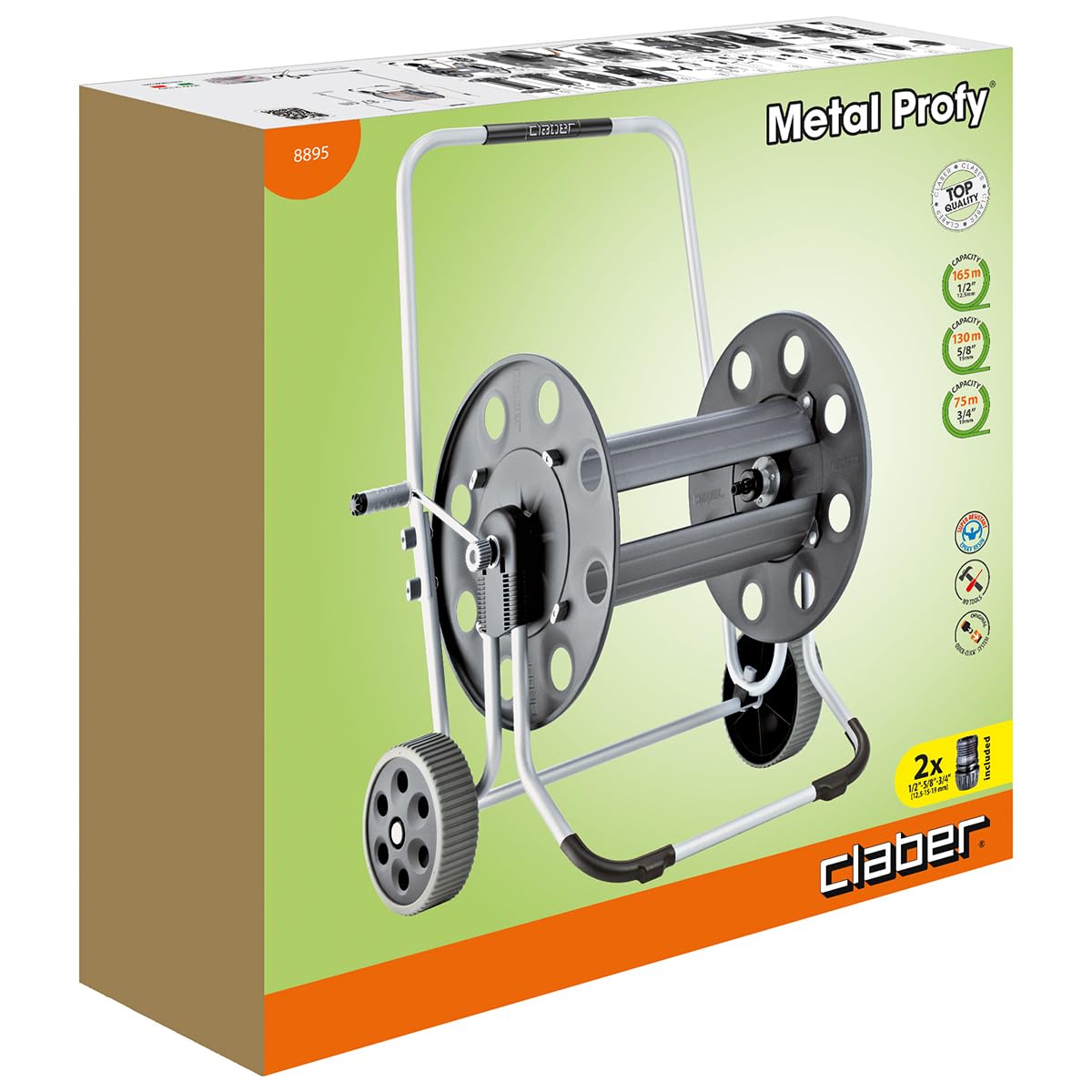 CLABER D88950000 - Carro portamangueras Metal profy