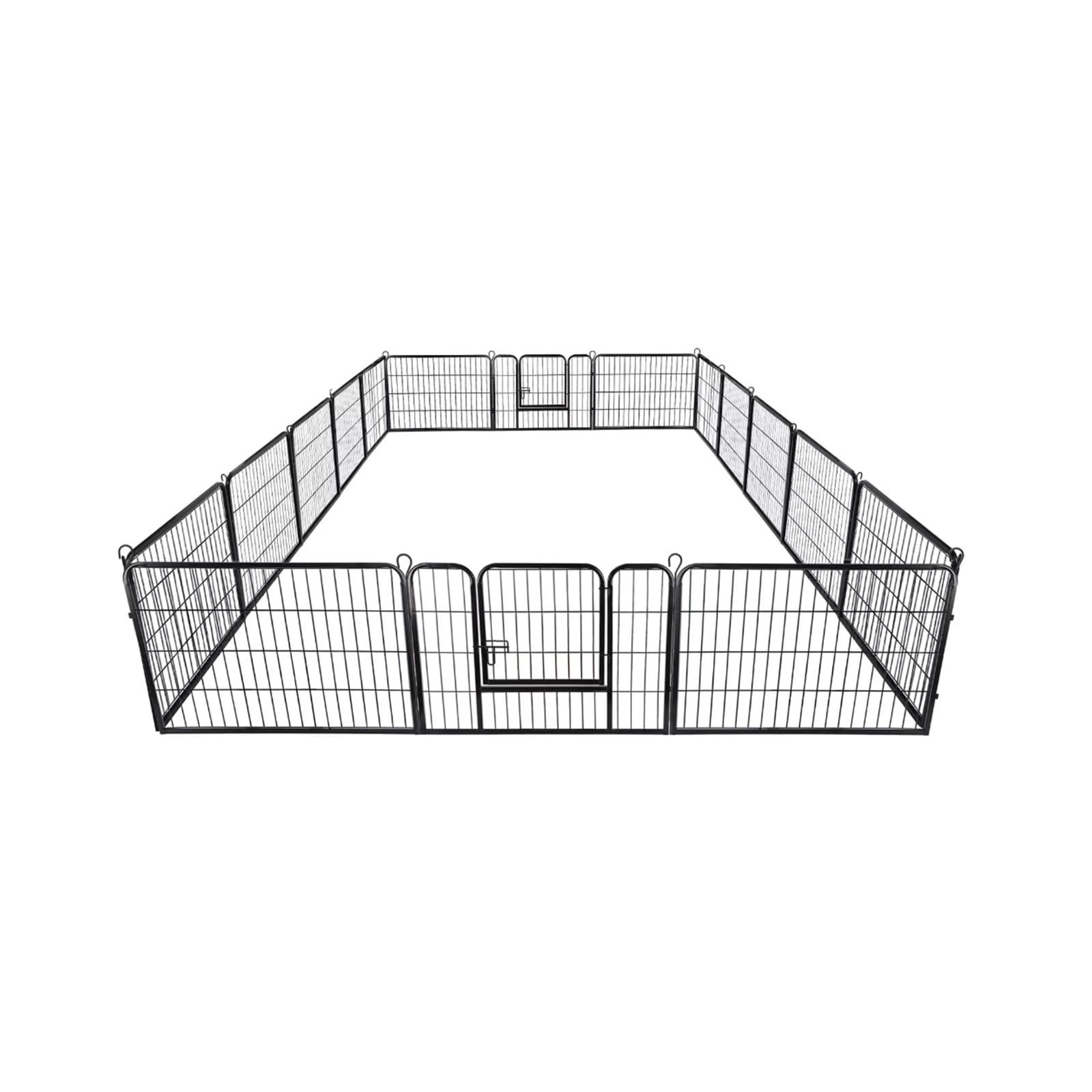 Parque plegable desmontable de múltiples formas para mascotas, 16 paneles para perros