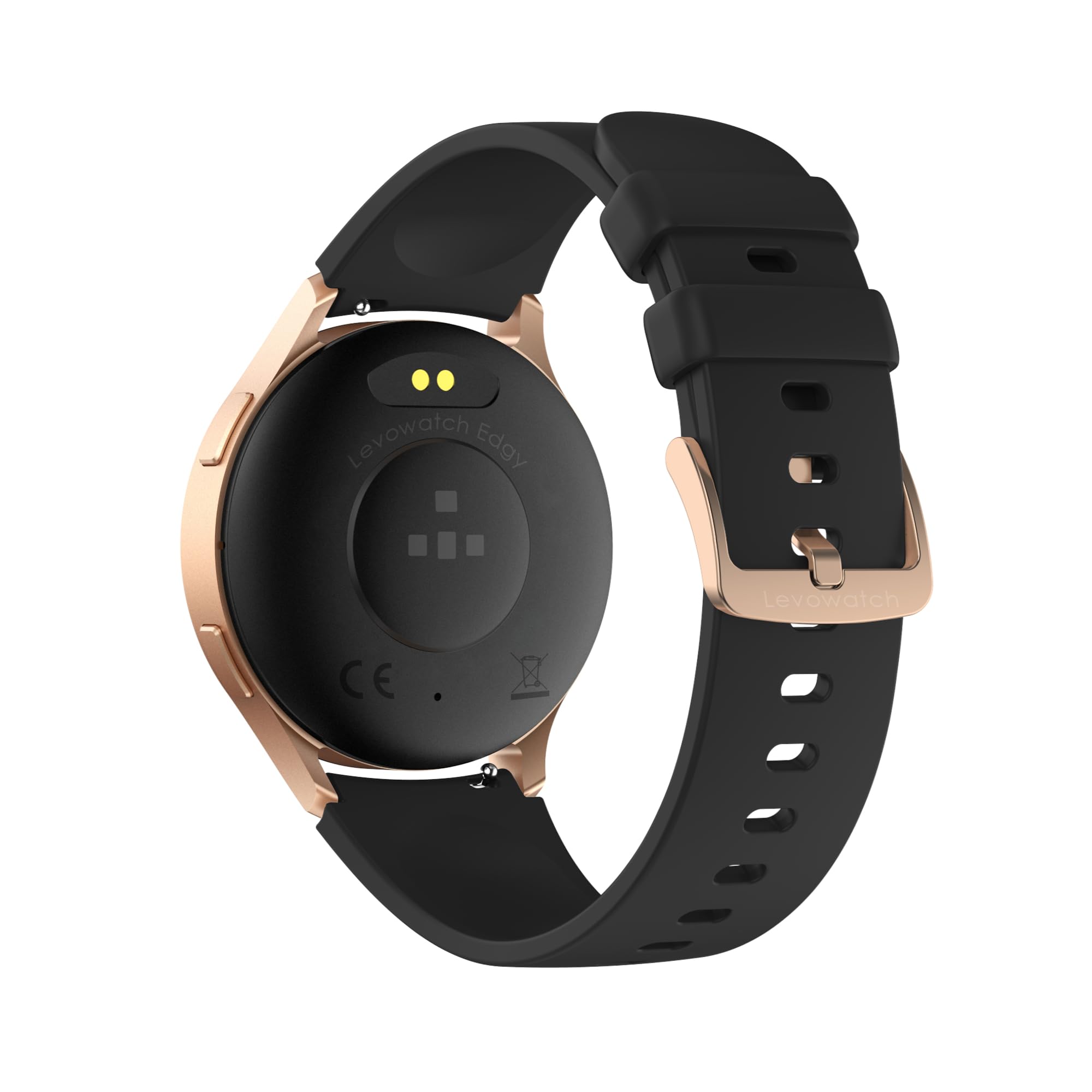 Edgy Damen Smartwatch, AMOLED Always-On, KI Steuerung, Fitness Tracker für Android & iOS, 3 Armbänder, Edelstahlgehäuse, Telefonfunktion, Sprachsteuerung, Puls, wasserdicht, Frauenmonitor