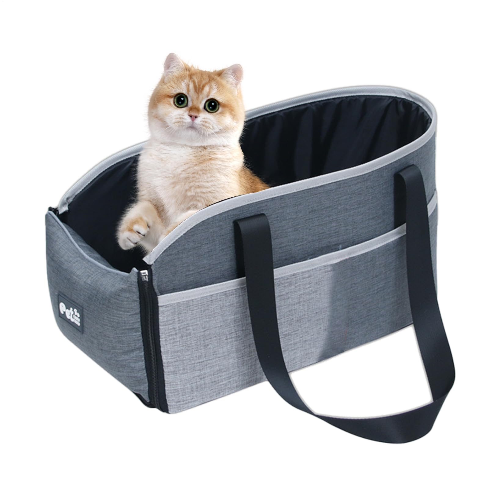 Seggiolino Auto Gatto - Seggiolino Auto Per Cani Della Console Centrale | Carrier Dell'auto Del Cane | Carrier Per Animali Domestici Rimovibili | Sedili Di Promemoria Anti-collat Portatile Per Balco