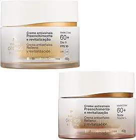 KIT Natura CHRONOS Creme Antissinais 60+ DIA e NOITE