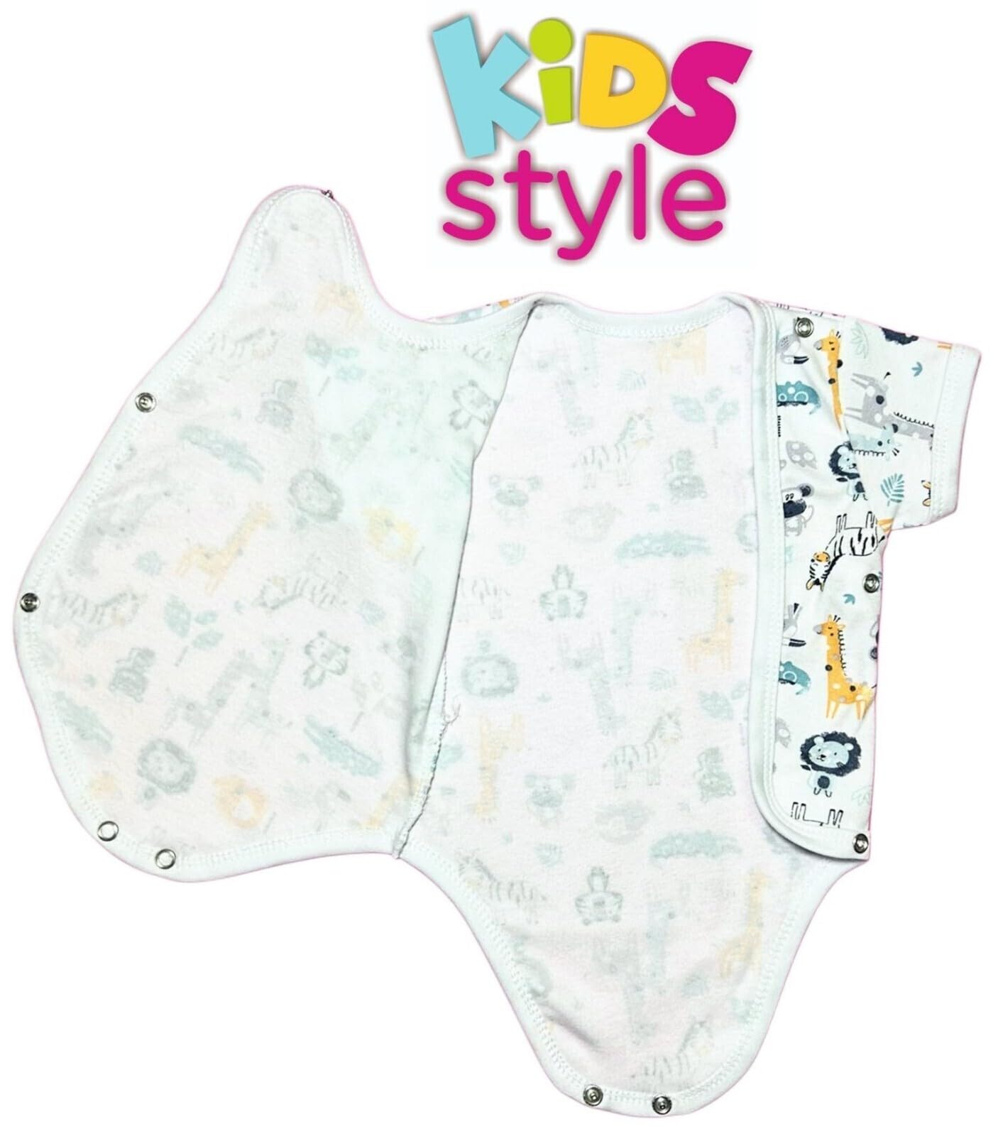 Baby Jungen Kurzarm Body Wickeloptik Kurzarmbody Reine Baumwolle