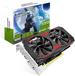 Placa gráfica GTX 1660 TI 6GB, GDRR6,192 bits, PCIE 3.0X16 placa gráfica de computador para PC de jogos, placa de vídeo Twin Freeze Fans com portas HDMI/DP/DVI para GPU de jogos