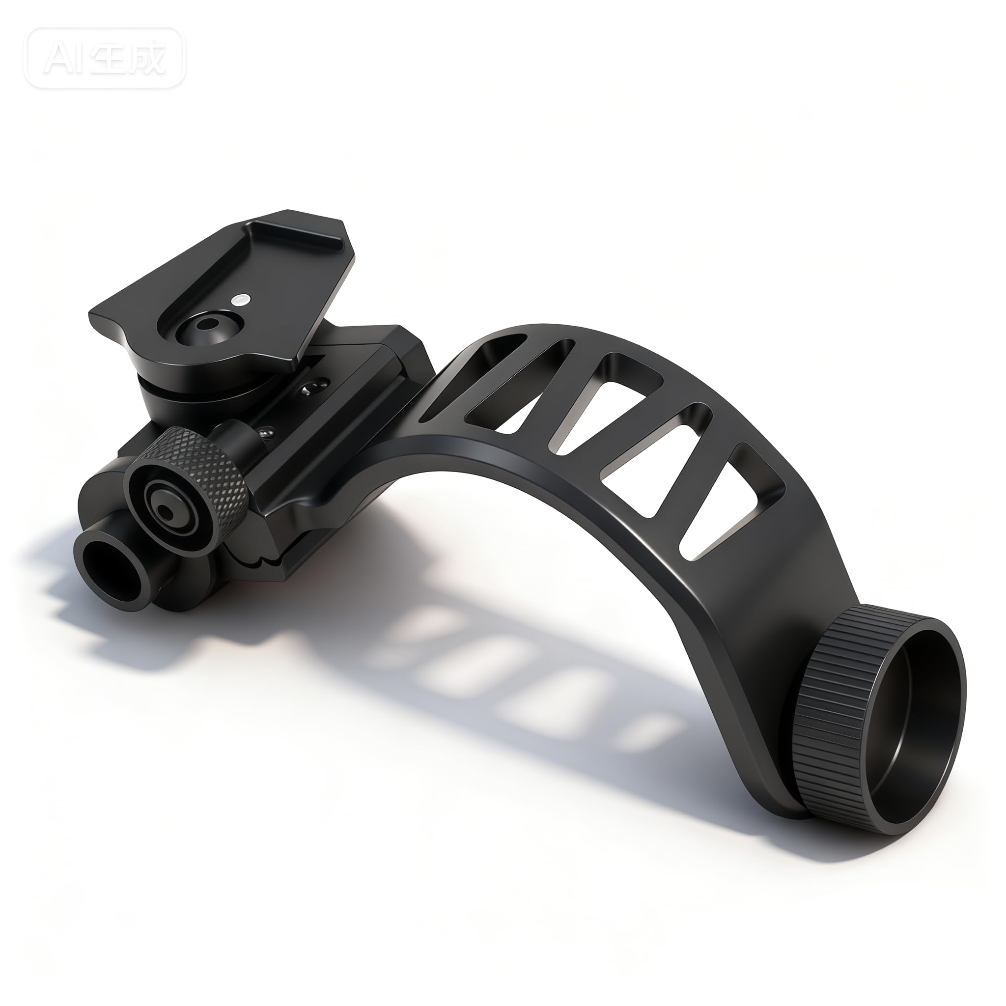 Wokyo PVS-14 - Soporte de brazo en J de cola de milano, soporte de casco NVG de aleación de aluminio para gafas de visión nocturna de un solo tubo para monturas L4G24, soporte de casco táctico militar