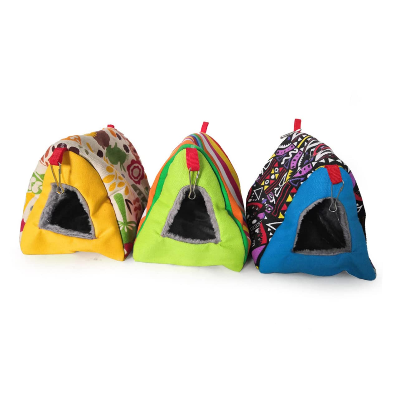 Yardwe 2 Piezas Nido de Loros Hamaca para hámster Hamaca de Juguete para pájaro hamacas Colgantes Nido de Loro de Peluche Nido de pájaros de Interior Nido de algodón el Nido del pájaro